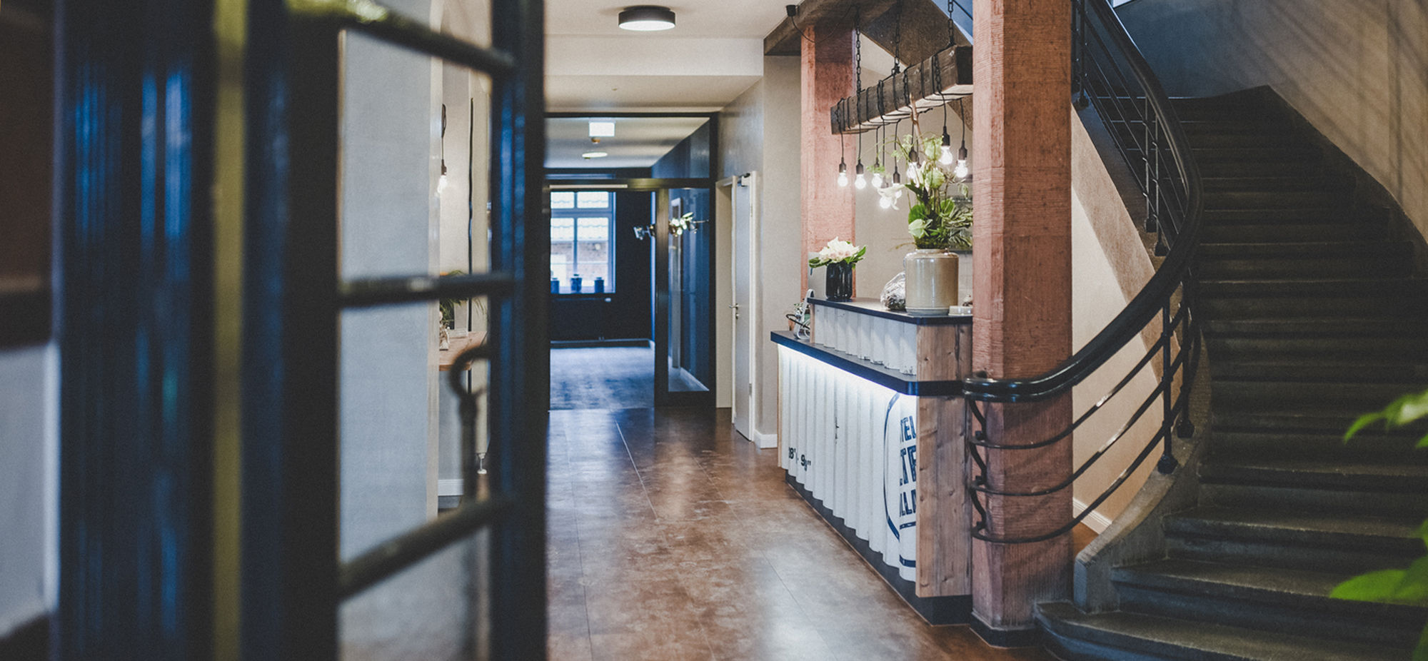 Eingangsbereich und Rezeption Hotel Altes Zollamt in Husum